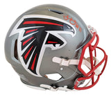 Falcons Julio Jones Signed Flash Full Size Speed Proline Helmet BAS Witnessed
