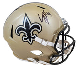 Saints Cameron Jordan Signed Full Size Speed Rep Helmet W/ Case BAS Witnessed
