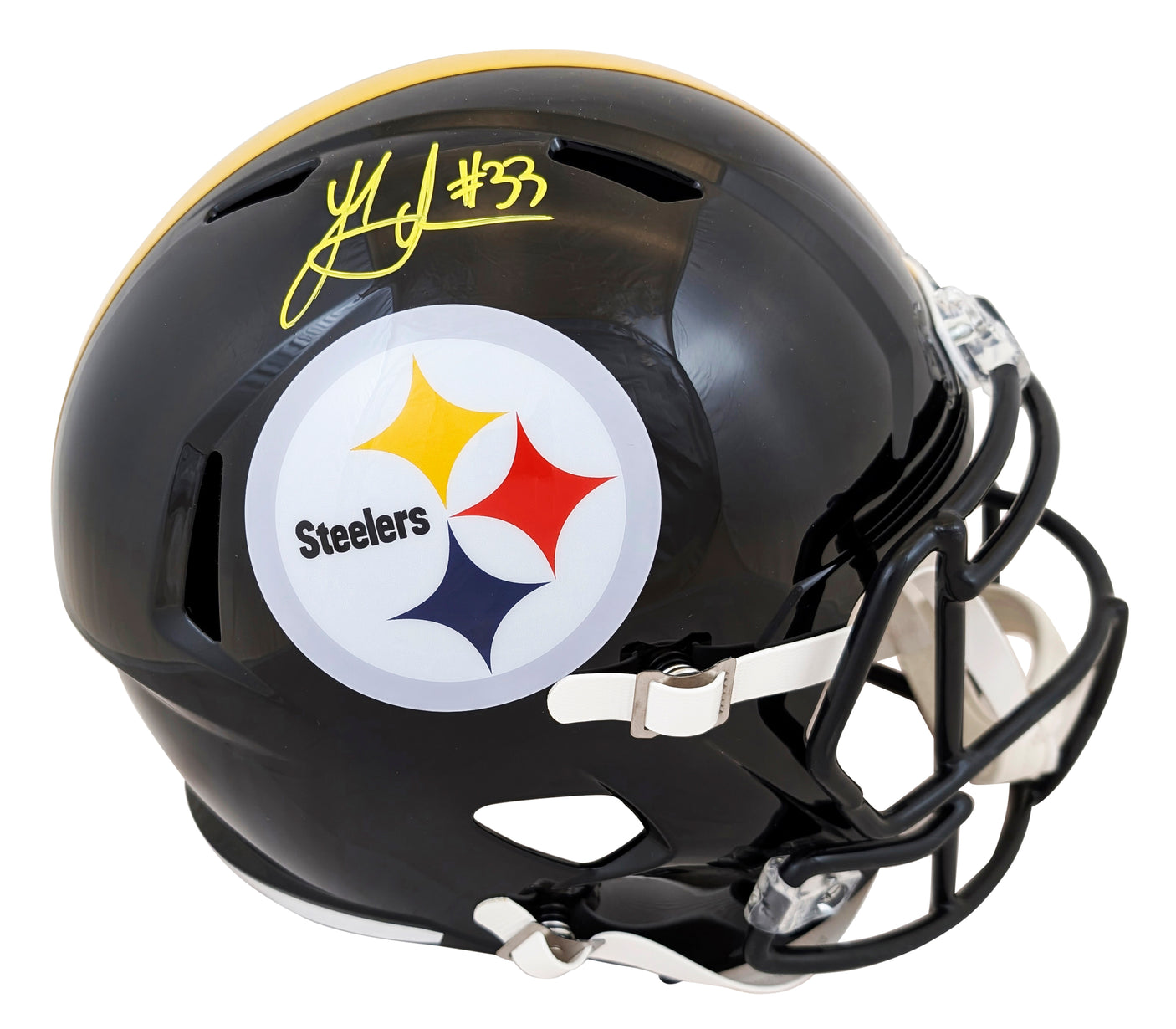 Steelers Jack Sawyer Signed Full Size Speed Rep Helmet W/ Case BAS Witnessed