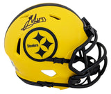 Steelers Jack Sawyer Authentic Signed Rave Speed Mini Helmet BAS Witnessed
