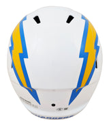Chargers Omarion Hampton Signed Full Size Speed Rep Helmet BAS Witnessed