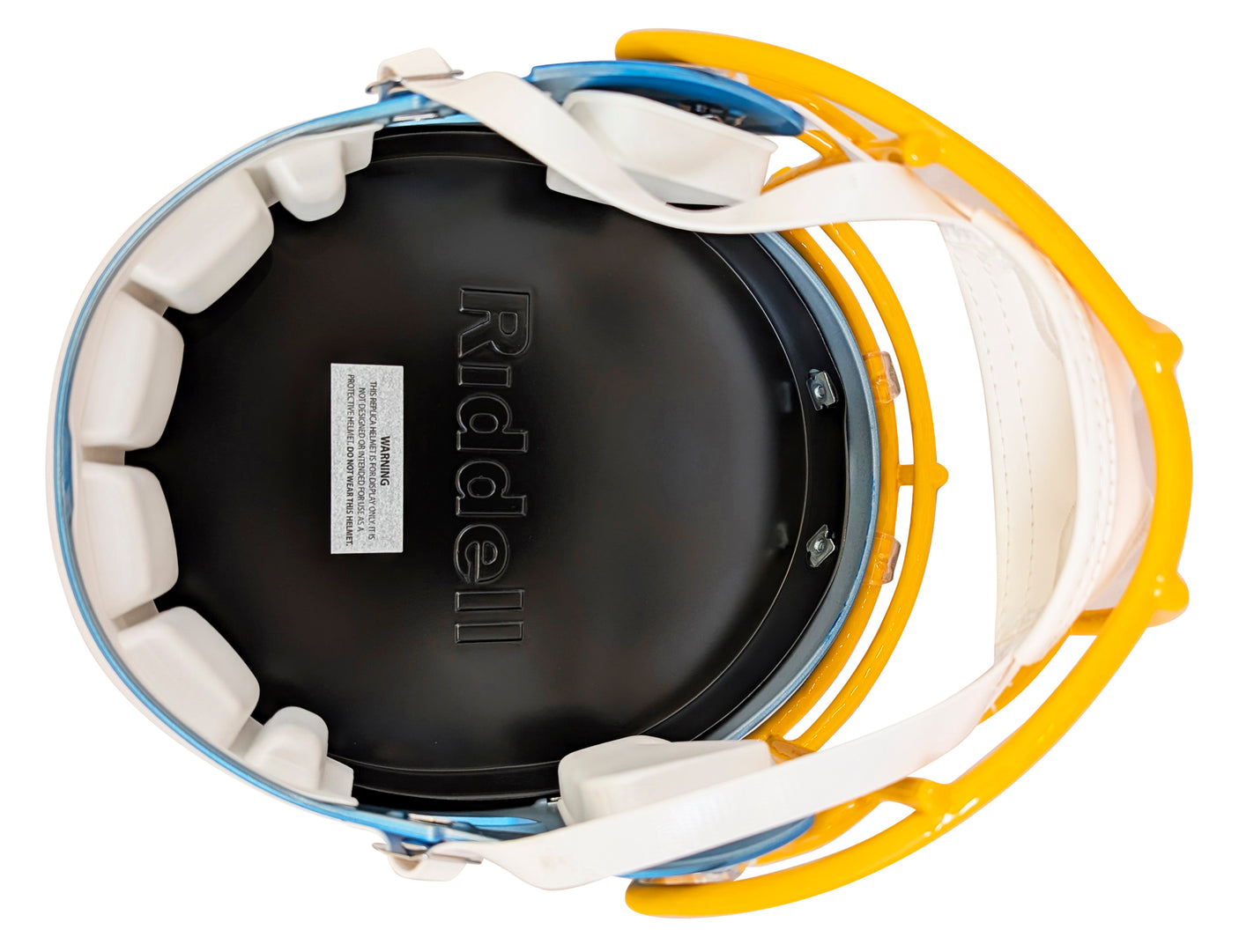 Chargers Omarion Hampton Signed Flash Full Size Speed Rep Helmet W/ Case BAS Wit