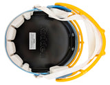 Chargers Omarion Hampton Signed Flash Full Size Speed Rep Helmet W/ Case BAS Wit