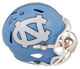 North Carolina Omarion Hampton Signed Full Size Speed Rep Helmet W/ Case BAS Wit