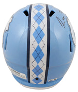 North Carolina Omarion Hampton Signed Full Size Speed Rep Helmet W/ Case BAS Wit