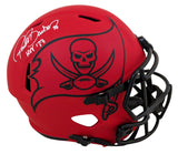 Buccaneers Ronde Barber "HOF 23" Signed Rave F/S Speed Rep Helmet W/ Case BAS W