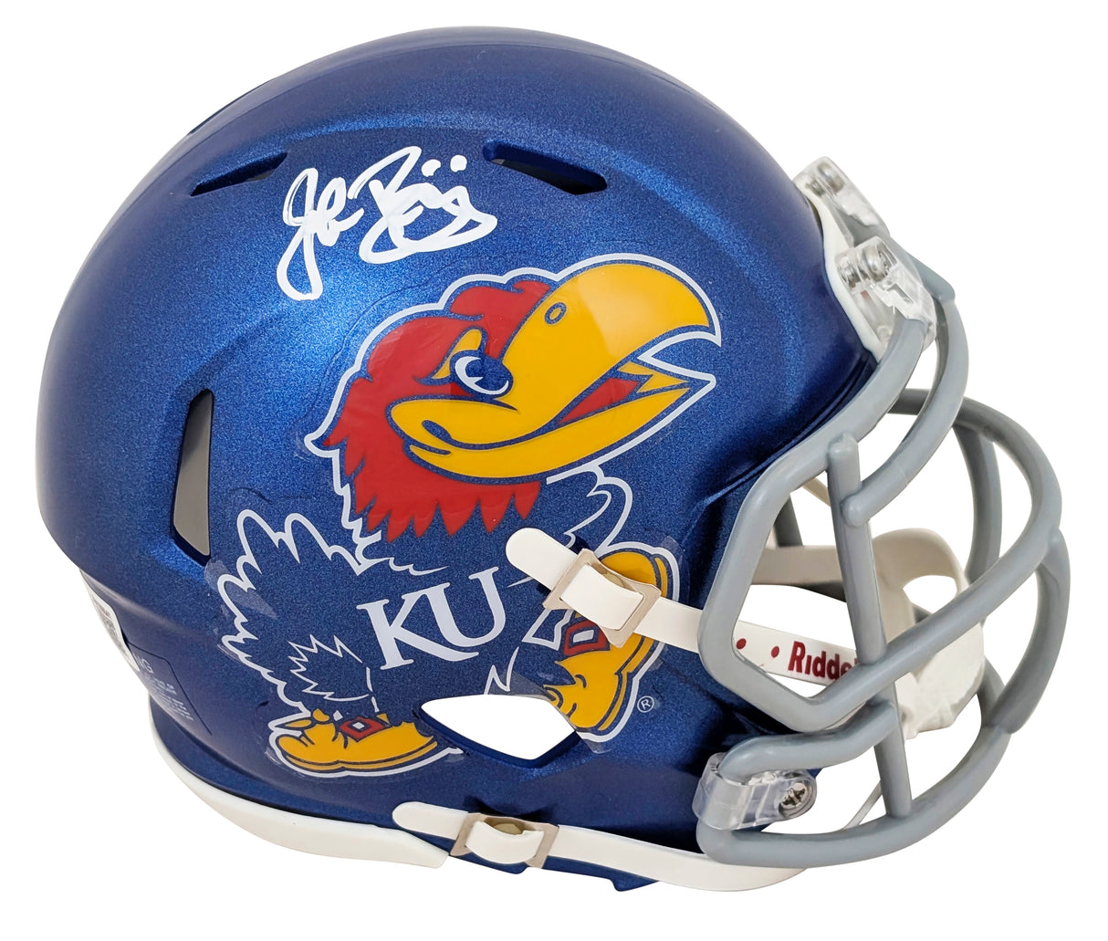 Kansas John Riggins Authentic Signed Speed Mini Helmet W/ Case BAS Witnessed