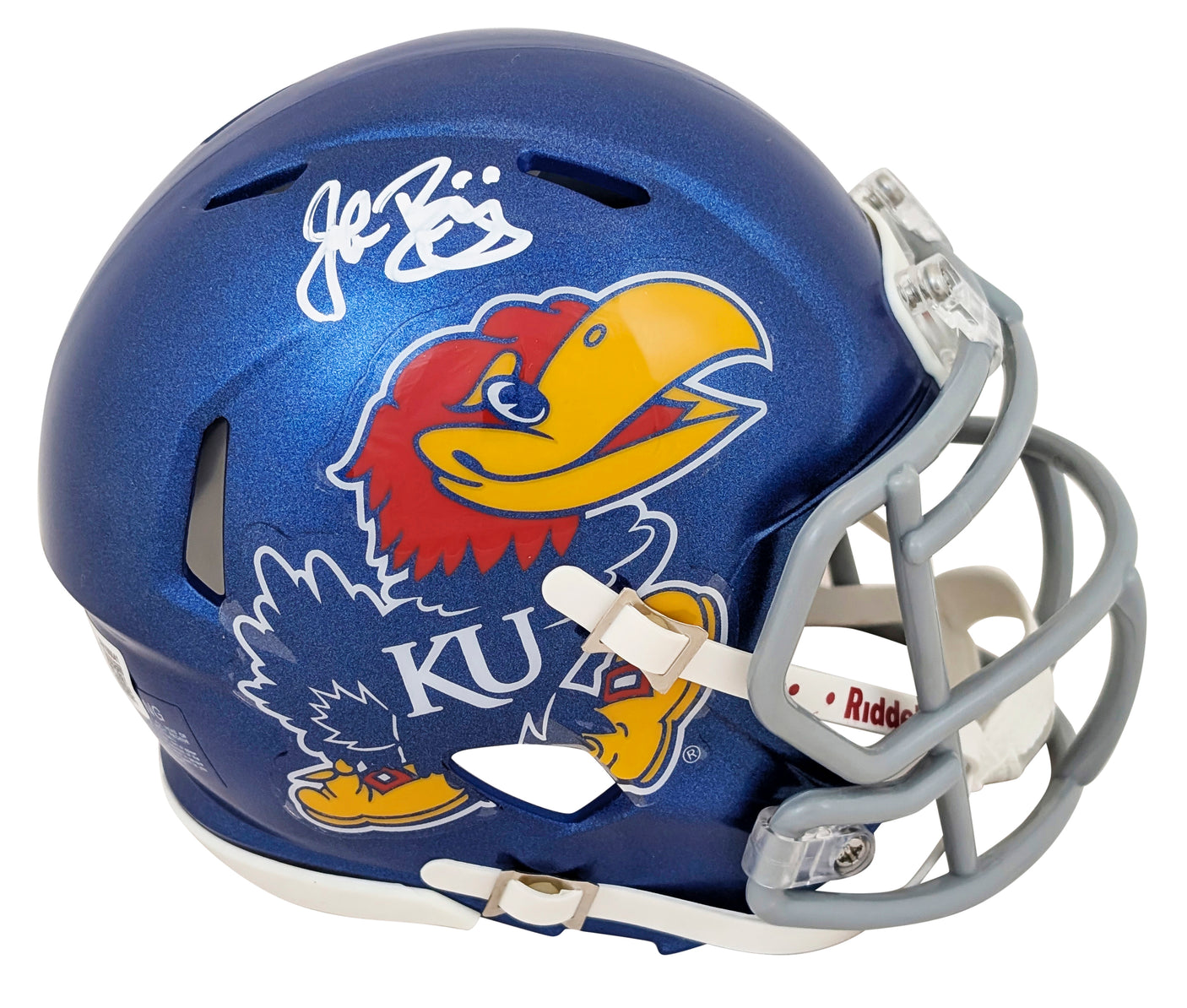 Kansas John Riggins Authentic Signed Speed Mini Helmet W/ Case BAS Witnessed