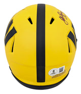 Commanders John Riggins Signed Rave Speed Mini Helmet W/ Case BAS Witnessed