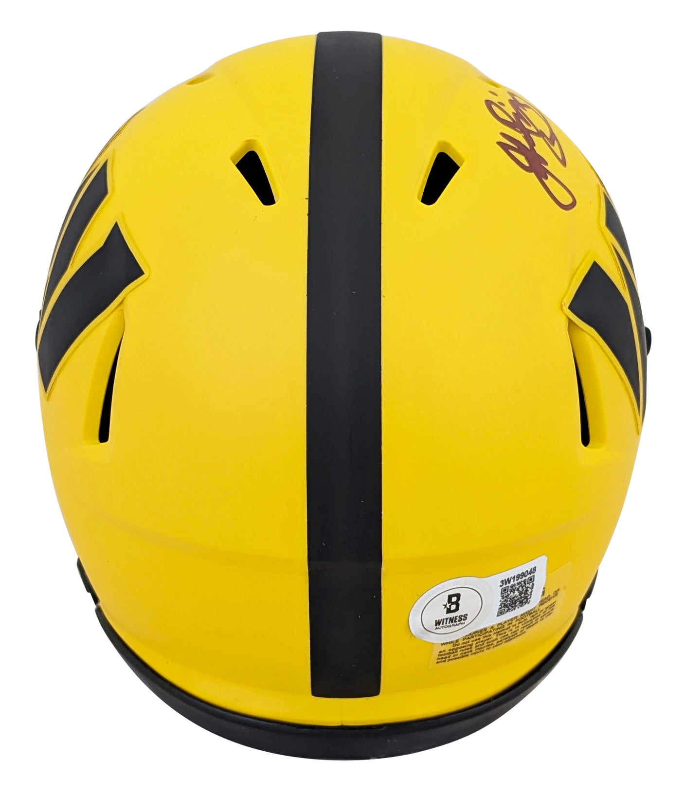 Commanders John Riggins Authentic Signed Rave Speed Mini Helmet BAS Witnessed