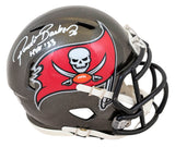 Buccaneers Ronde Barber "HOF 23" Signed Speed Mini Helmet BAS Witnessed
