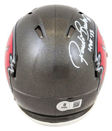 Buccaneers Ronde Barber "HOF 23" Signed Speed Mini Helmet W/ Case BAS Witness