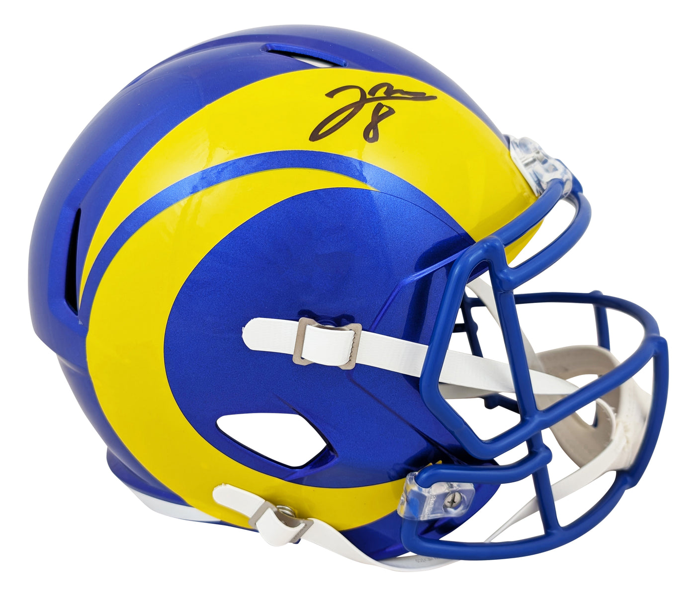 Rams Jared Verse Authentic Signed Full Size Speed Rep Helmet W/ Case BAS Witness