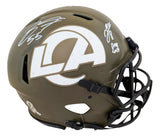 Rams Jared Verse & Braden Fiske Signed STS Full Size Speed Proline Helmet BAS W