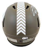 Rams Jared Verse & Braden Fiske Signed STS Full Size Speed Proline Helmet BAS W