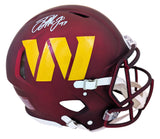 Commanders Terry McLaurin Signed Full Size Speed Proline Helmet W/ Case BAS Wit