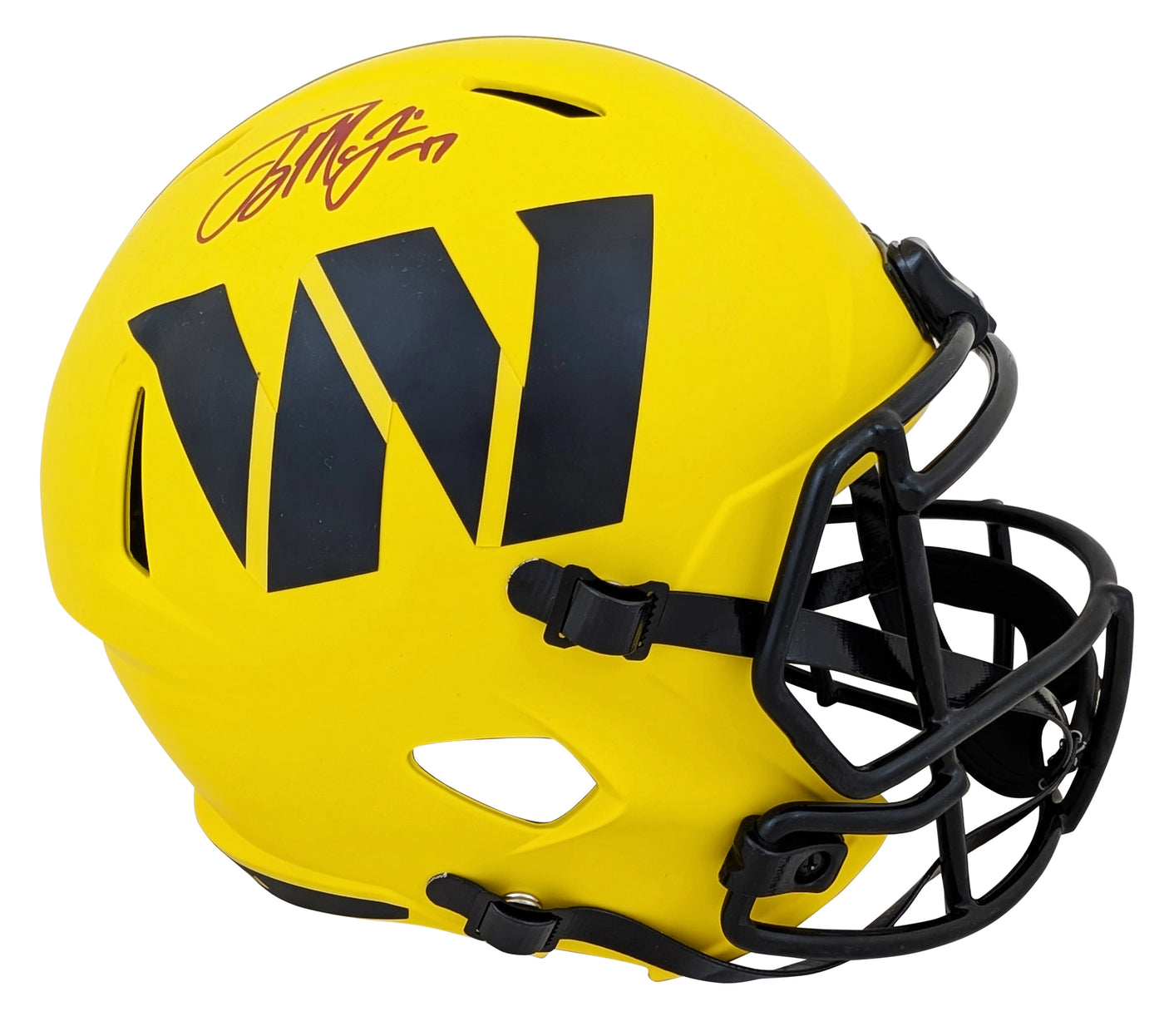 Commanders Terry McLaurin Signed Rave Full Size Speed Rep Helmet BAS Witnessed
