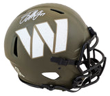 Commanders Terry McLaurin Signed STS Full Size Speed Proline Helmet W/ Case BAS