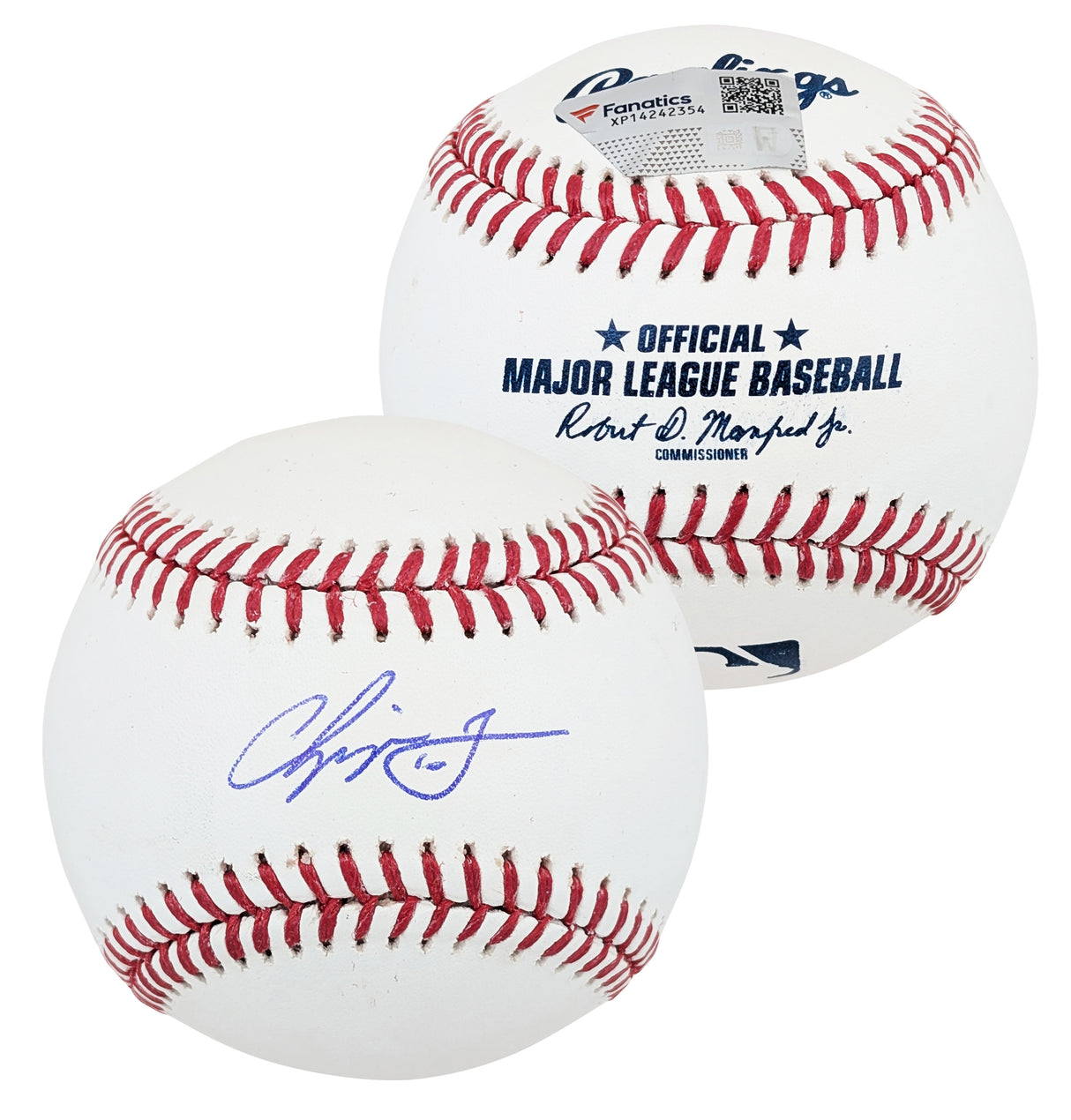 Braves Chipper Jones Authentic Signed Oml Baseball Autographed Fanatics