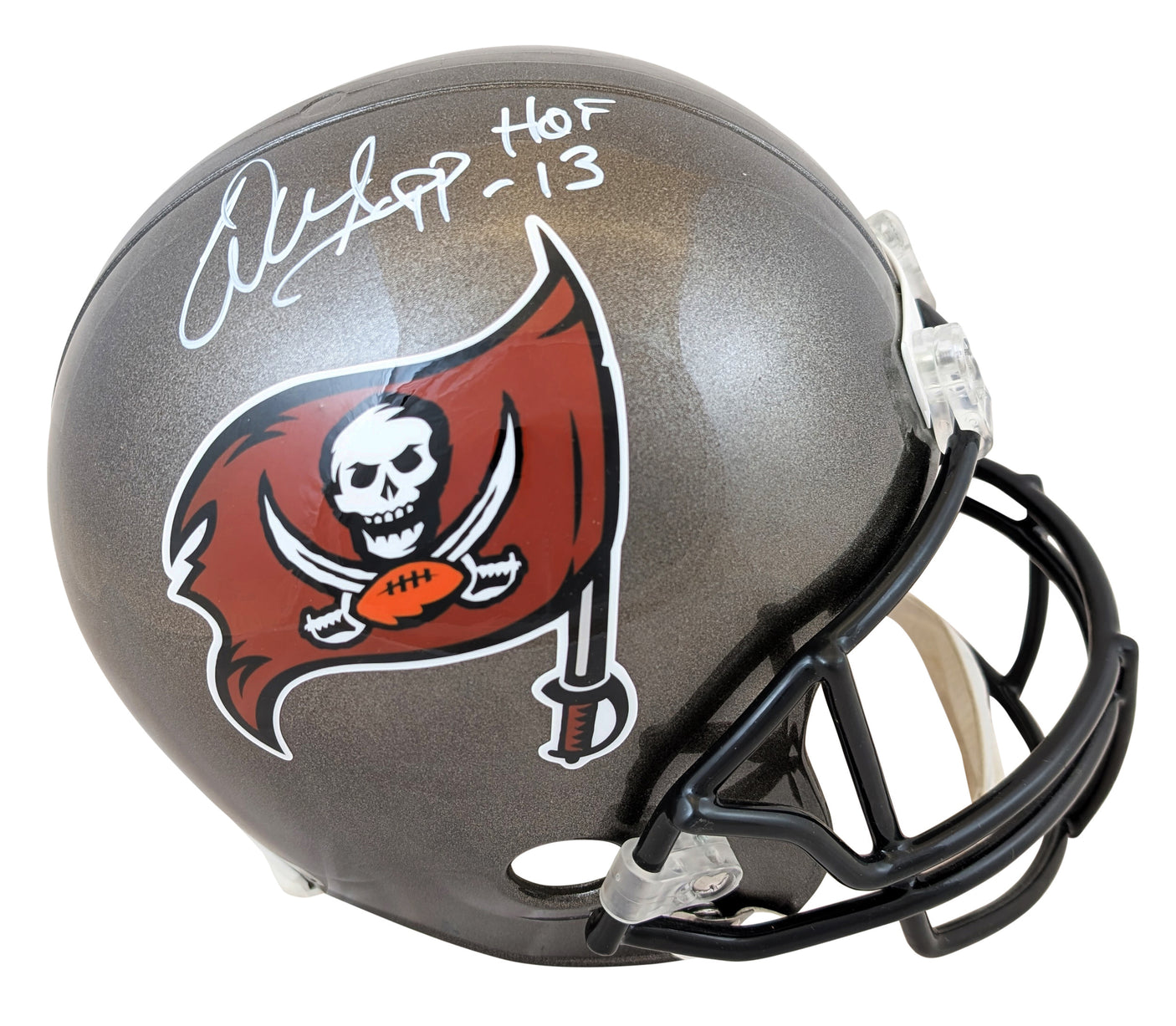 Buccaneers Warren Sapp "HOF 13" Authentic Signed Full Size Rep Helmet BAS Wit