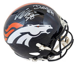 Broncos DeMarcus Ware & Von Miller Signed F/S Speed Proline Helmet W/ Case BAS W