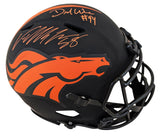 Broncos DeMarcus Ware & Von Miller Signed Eclipse F/S Speed Proline Helmet BAS W