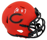 Bears Luther Burden III Authentic Signed Rave Speed Mini Helmet BAS Witnessed