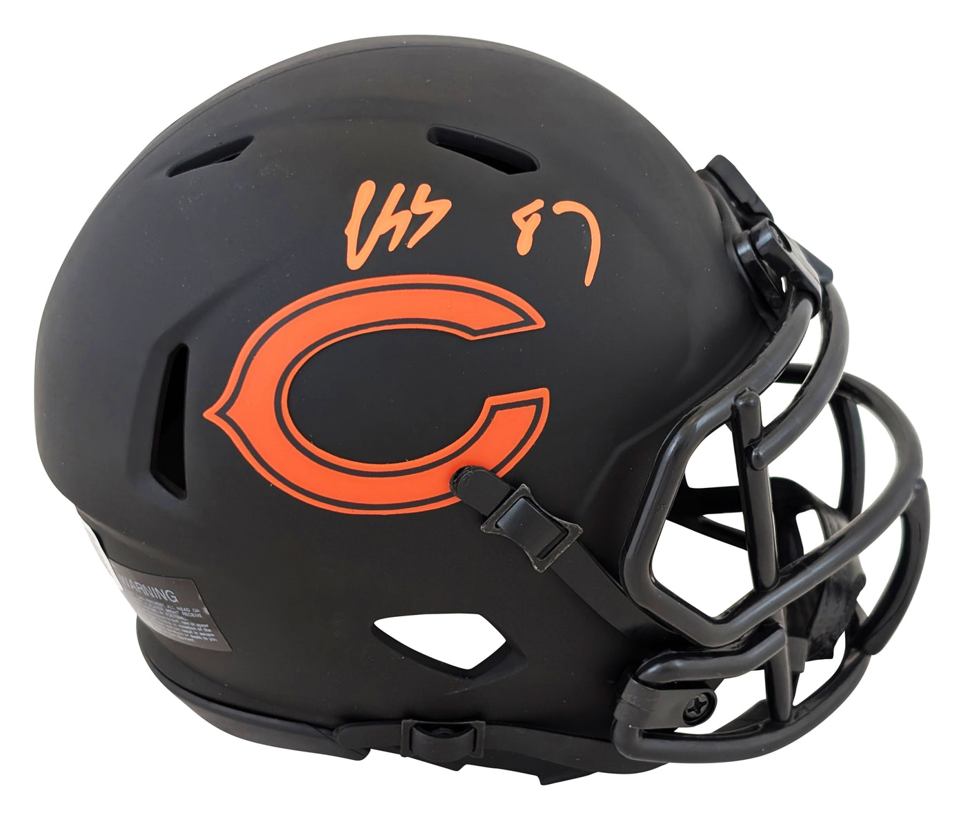 Bears Luther Burden III Signed Eclipse Speed Mini Helmet W/ Case BAS Witnessed