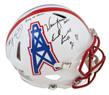 Oilers (3) Campbell, George & Moon Signed 81-98 TB F/S Speed Proline Helmet BAS
