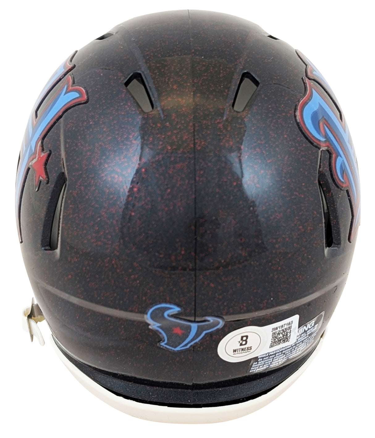Texans Nico Collins Signed 2024 Alt H-Town Speed Mini Helmet w/ Case BAS Witness