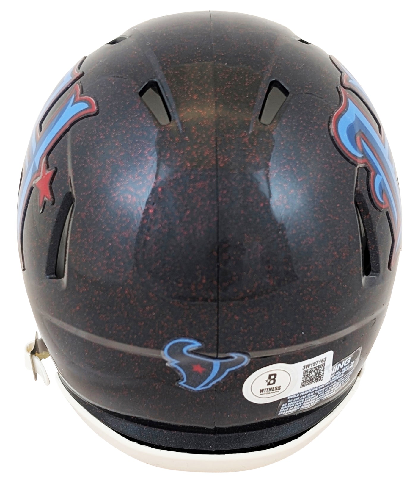 Texans Nico Collins Signed 2024 On-Field Alt H-Town Speed Mini Helmet BAS Wit