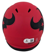 Texans Nico Collins Authentic Signed Rave Speed Mini Helmet W/ Case BAS Witness