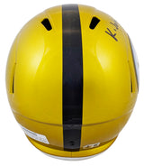 Steelers Kaleb Johnson Signed Flash Full Size Speed Rep Helmet BAS Witnessed
