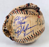 Sandlot Cast Signed Custom Baseball w/9 Signatures- Beckett W Holo
