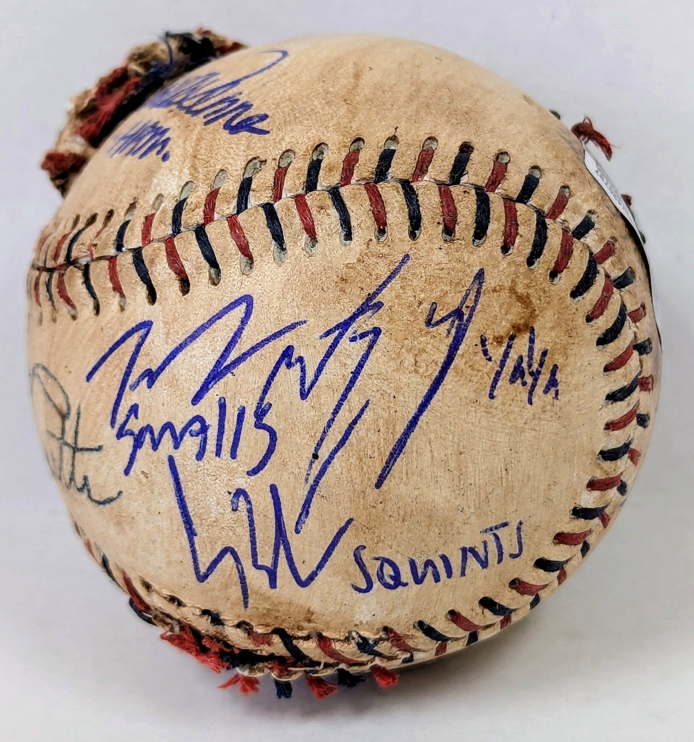 Sandlot Cast Signed Custom Baseball w/9 Signatures- Beckett W Holo