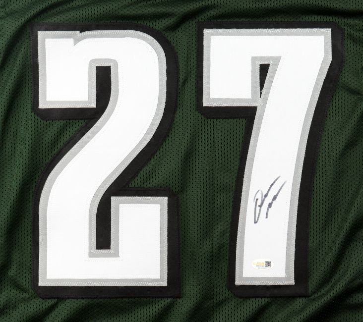 Quinyon Mitchell Philadelphia Signed Green Football Jersey JSA QR Hologram