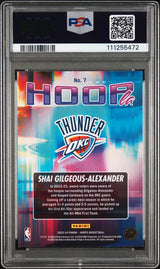 Shai Gilgeous-Alexander Signed 2023 Hoops Hoopla #7 Card Auto 10! PSA Slabbed