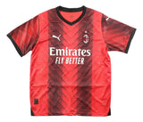 Rafa Leao Signed AC Milan Puma Red Soccer Jersey BAS
