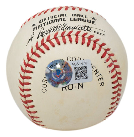 Ralph Kiner Tim McCarver Signed Official National League Baseball BAS LOA 146 - Sports Integrity