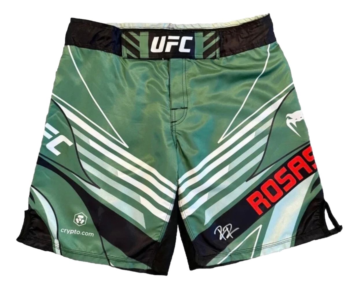 Raul Rosas Signed Green MMA Venom Fight Trunks PSA/DNA