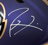 Ray Lewis Signed Baltimore Ravens FS Alternate Purple Authentic Speed Helmet BAS