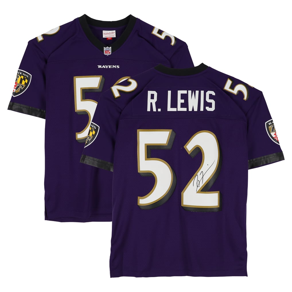 Ray Lewis Autographed Baltimore Ravens Purple Mitchell & Ness 2000 Throwback Legacy Jersey Fanatics