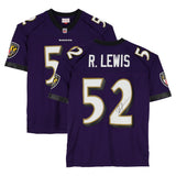 Ray Lewis Autographed Baltimore Ravens Purple Mitchell & Ness 2000 Throwback Legacy Jersey Fanatics
