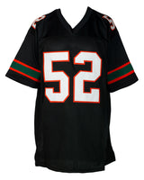 Ray Lewis Signed Custom Black Pro Style Football Jersey BAS ITP