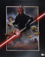 Ray Park Signed 16x20 Star Wars Darth Maul Collage Photo BAS