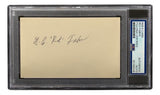 Red Faber Chicago White Sox Signed In Black Index Card PSA/DNA