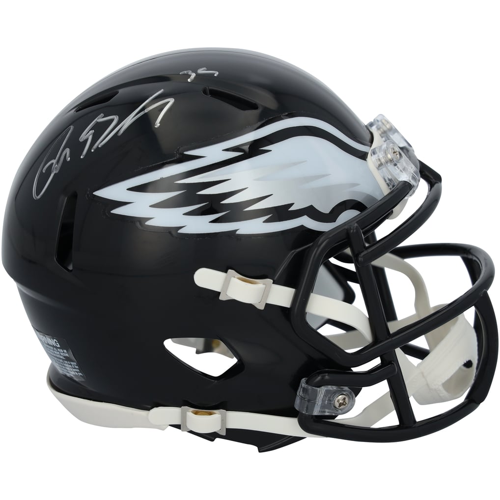 Reed Blankenship Autographed Philadelphia Eagles Black 2022 Alternate Speed Mini Helmet Fanatics
