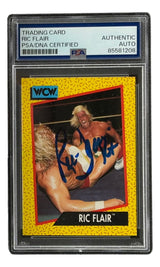 Ric Flair Signed 1991 WCW #39 Wrestling Trading Card 16x Inscribed PSA