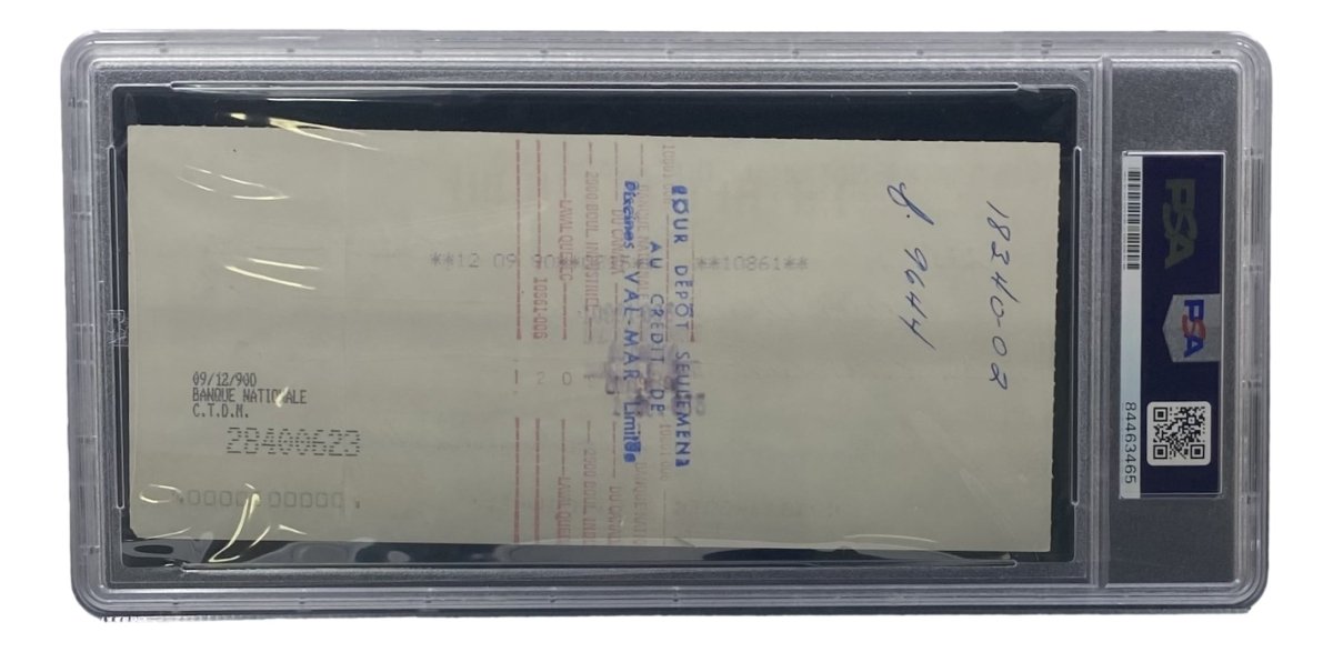 Maurice Richard Signed Montreal Canadiens Bank Check #235 PSA/DNA - Sports Integrity