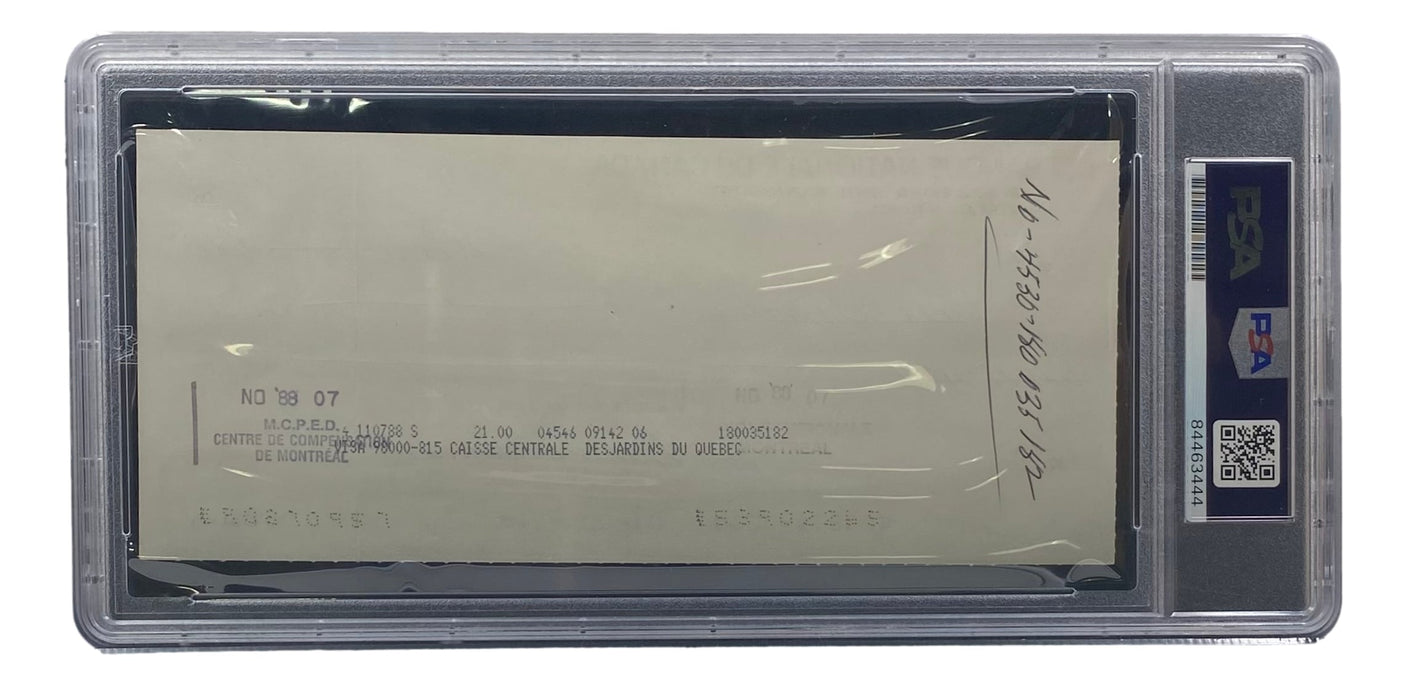 Maurice Richard Signed Montreal Canadiens Bank Check #31 PSA/DNA
